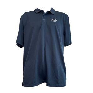 Clique Shirt Men's Large Navy Blue Performance Polo Shirt Intel